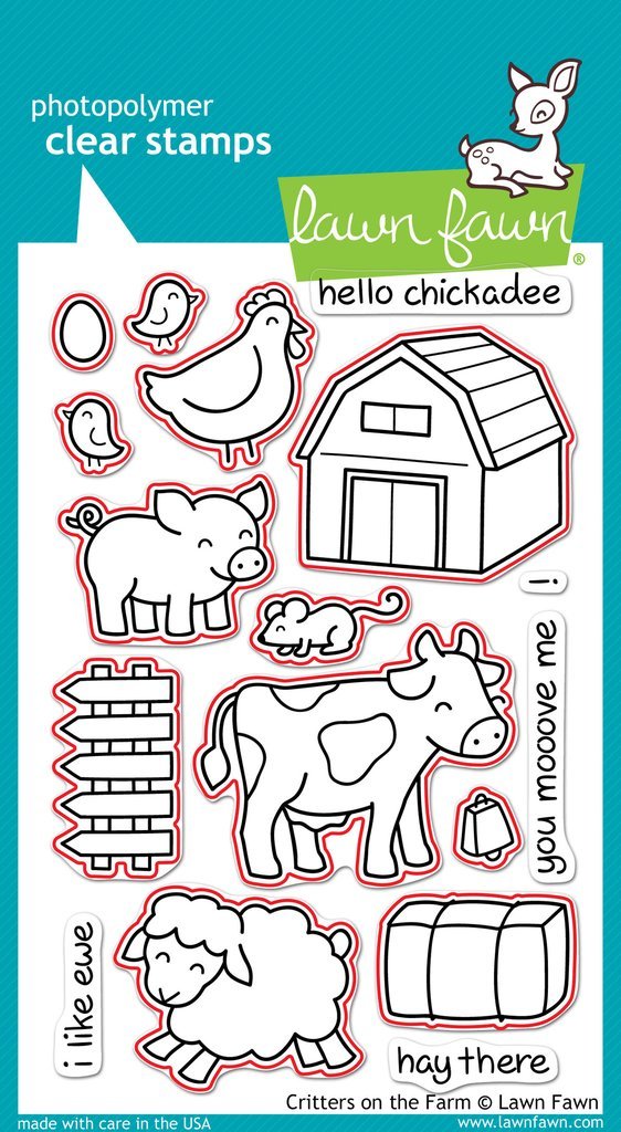 Lawn Fawn - Critters On The Farm - Stanze
