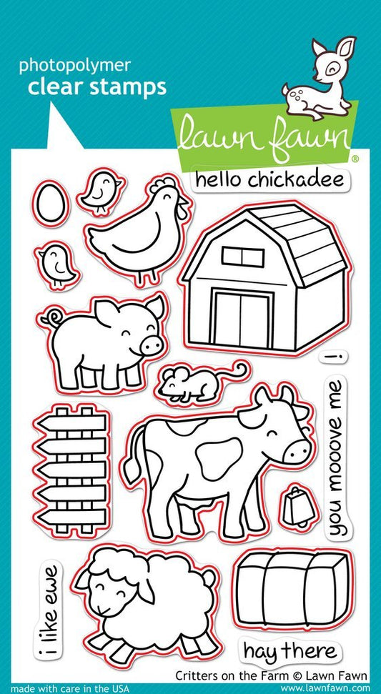 Lawn Fawn - Critters On The Farm - Stanze