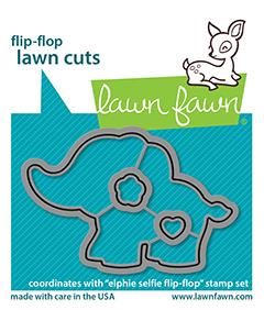 Lawn Fawn - Elphie Selfie Flip-Flop - Stanze