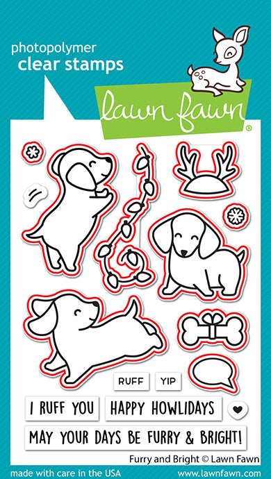 Lawn Fawn - Furry and Bright - Stanze