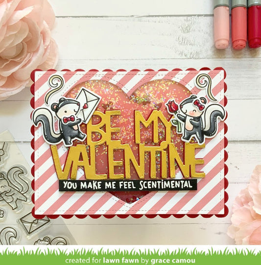 Lawn Fawn - Giant Be my Valentine - Stand Alone Stanze