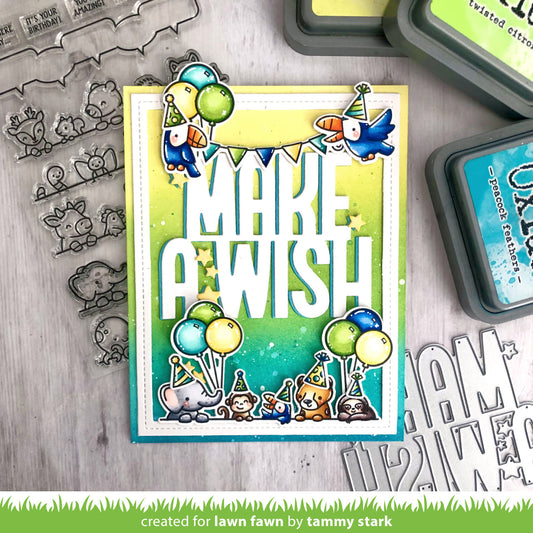 Lawn Fawn - Giant make a wish - Stand alone Stanzschablone
