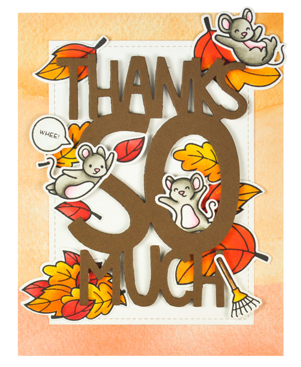 Lawn Fawn - Giant Thanks So Much - Stand Alone Stanze