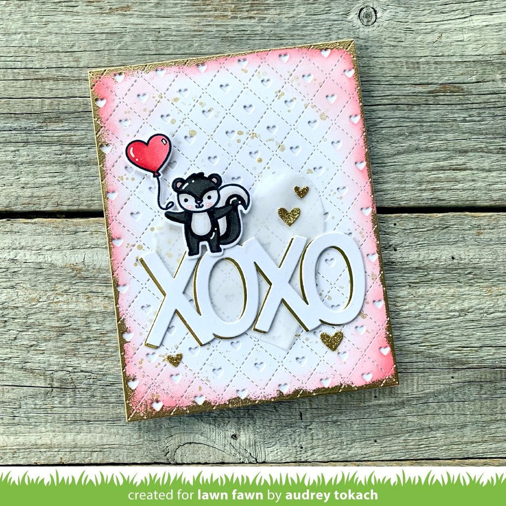 Lawn Fawn - Giant xoxo - Stand Alone Stanze