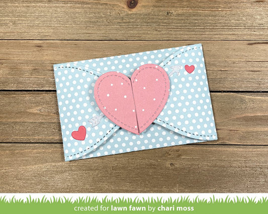 Lawn Fawn Gift Card Heart Envelope Stand alone Stanze