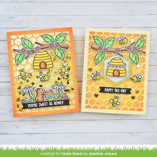 Lawn Fawn - Honeycomb Backdrop - Stand alone Stanzschablone bastel-traum.ch