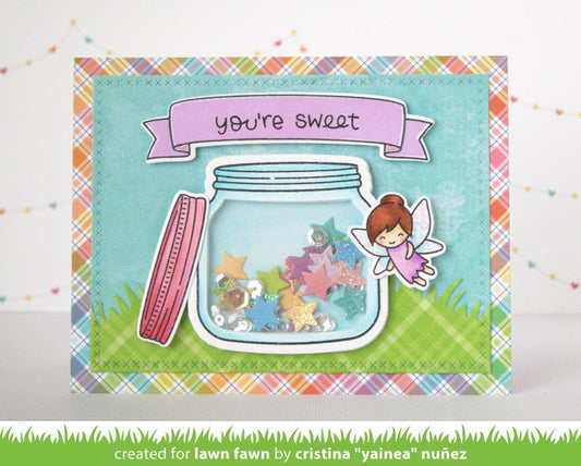 Lawn Fawn - How Have You Bean? Shaker Add-On - Stanze