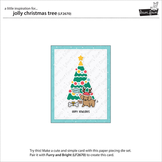 Lawn Fawn - Jolly Christmas Tree - Stand Alone Stanze