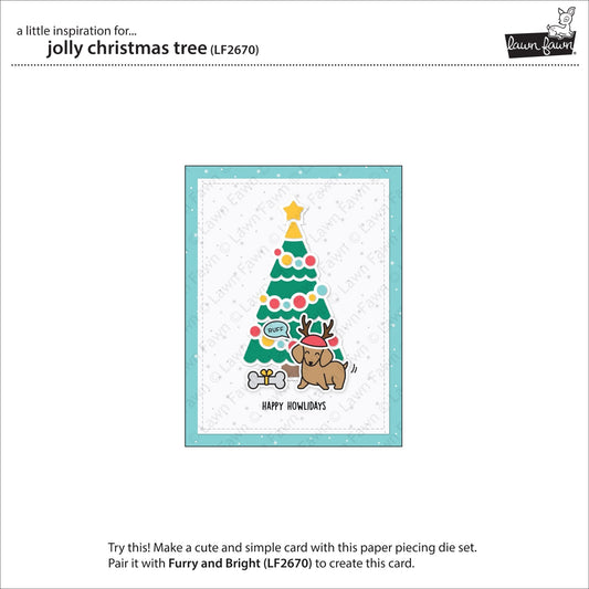 Lawn Fawn - Jolly Christmas Tree - Stand Alone Stanze