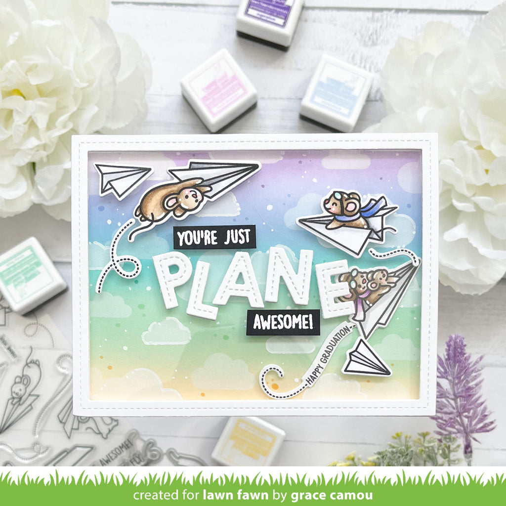 Lawn Fawn - Just Plane awesome - Stamp Set bastel-traum.ch