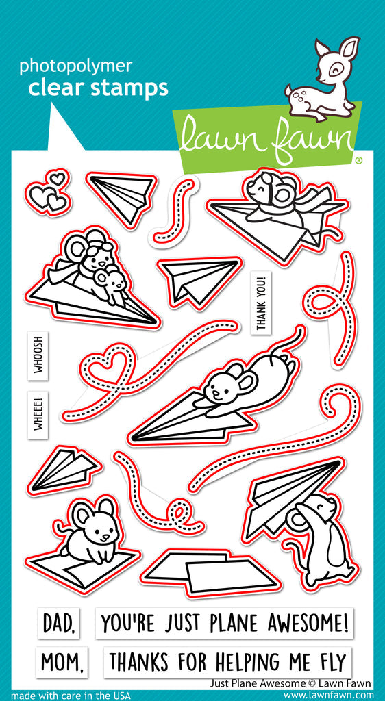 Lawn Fawn - Just Plane awesome - Stanzschablonen bastel-traum.ch