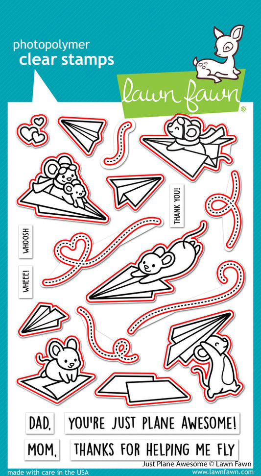 Lawn Fawn - Just Plane awesome - Stanzschablonen bastel-traum.ch