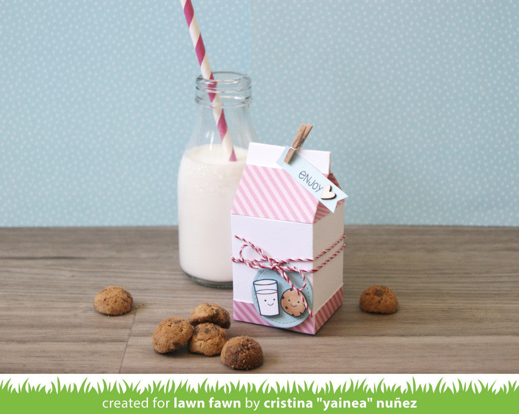 Lawn Fawn - Lawn Cuts - Milk Carton