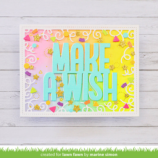 Lawn Fawn - Let's celebrate backdrop - Stand alone Stanzschablone