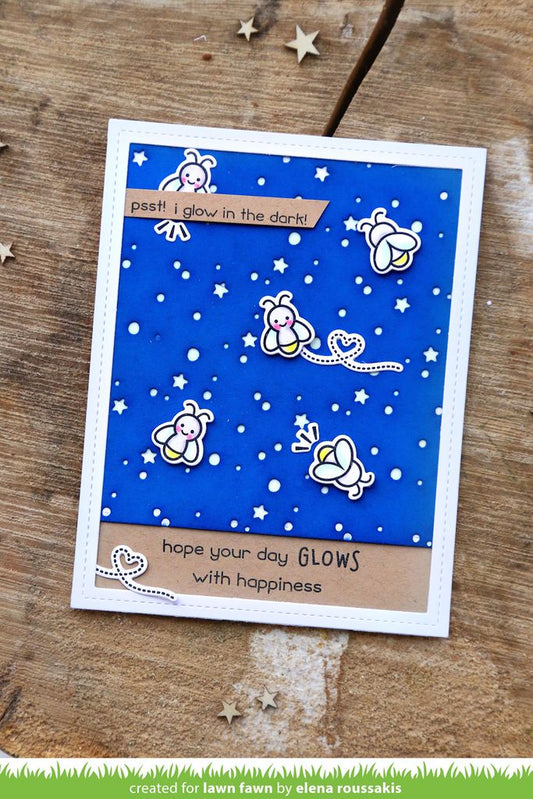 Lawn Fawn - Little Fireflies - Clear Stamps 2x3