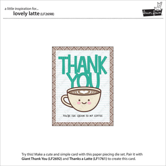 Lawn Fawn - Lovely Latte - Stand Alone Stanze