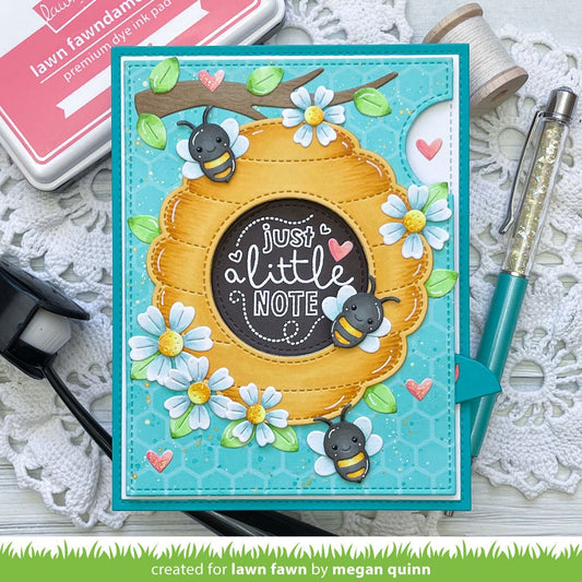 Lawn Fawn - Magic Iris Beehive Add-on - Stand alone Stanzschablone bastel-traum.ch