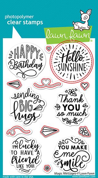 Lawn Fawn - Magic Messages - Stanze