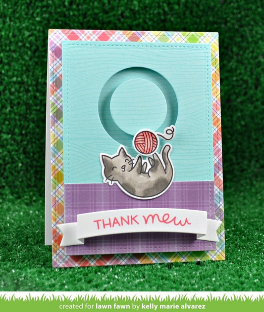 Lawn Fawn - Meow You Doin' - Clear Stamps 4x6