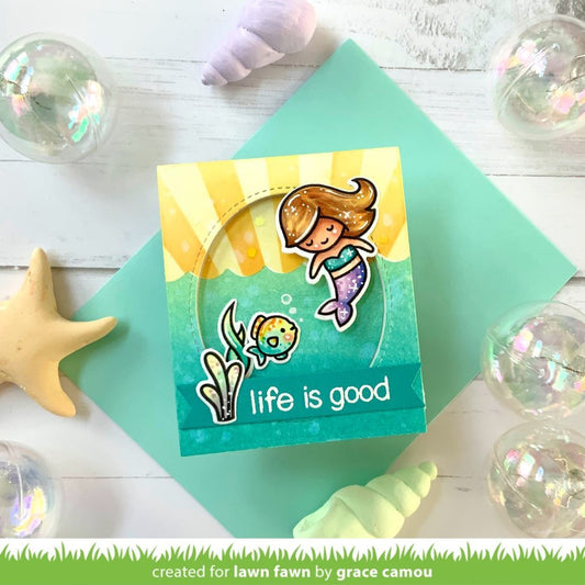 Lawn Fawn - Mermaid For You Flip-Flop - Clear Stamps 2x3