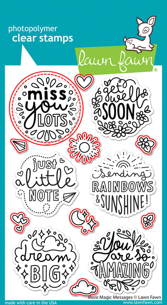 Lawn Fawn - More Magic Messages - Stanzschablonen bastel-traum.ch