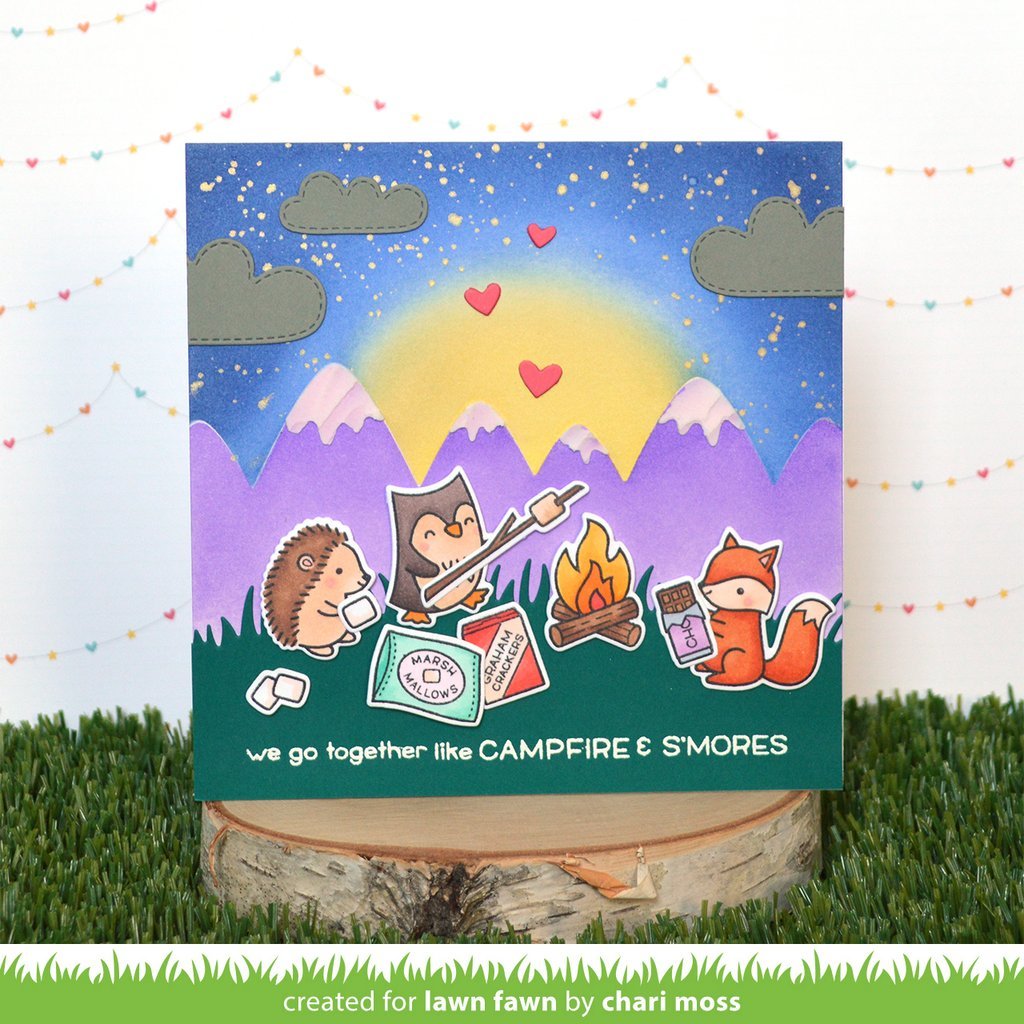 Lawn Fawn - Mountain - Schablone