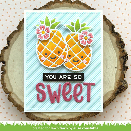 Lawn Fawn - Playful pineapple - Stand alone Stanzschablone