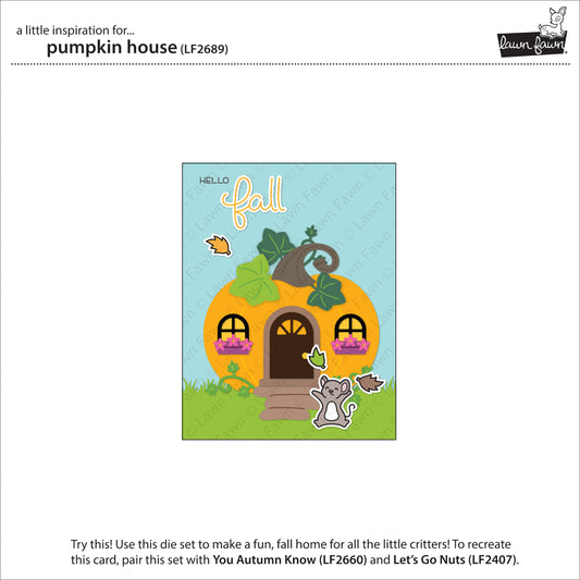 Lawn Fawn - Pumpkin House - Stanzen
