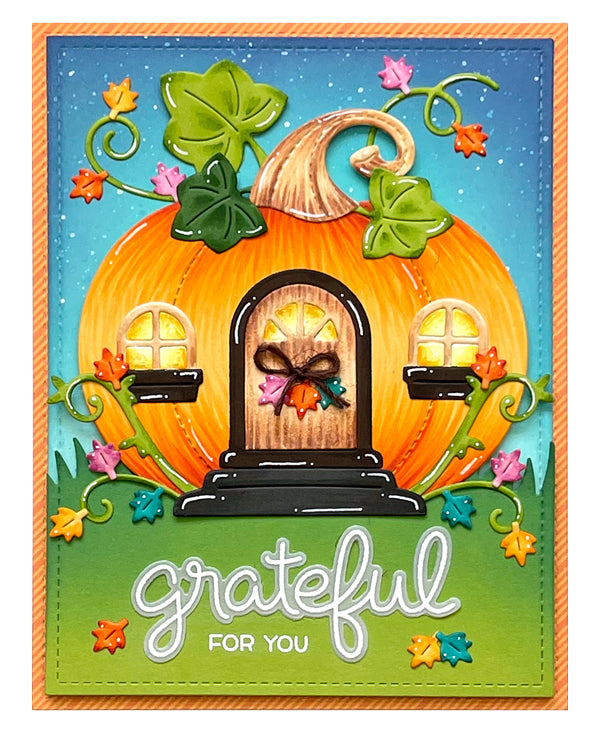 Lawn Fawn - Pumpkin House - Stanzen