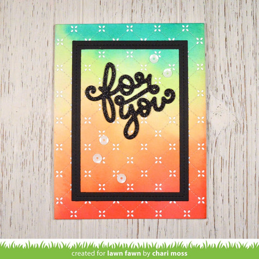 Lawn Fawn - Quilted Backdrop - Stanze