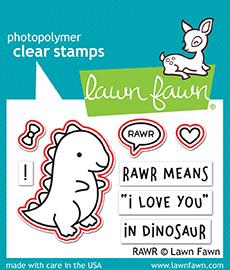 Lawn Fawn - RAWR - Stanze