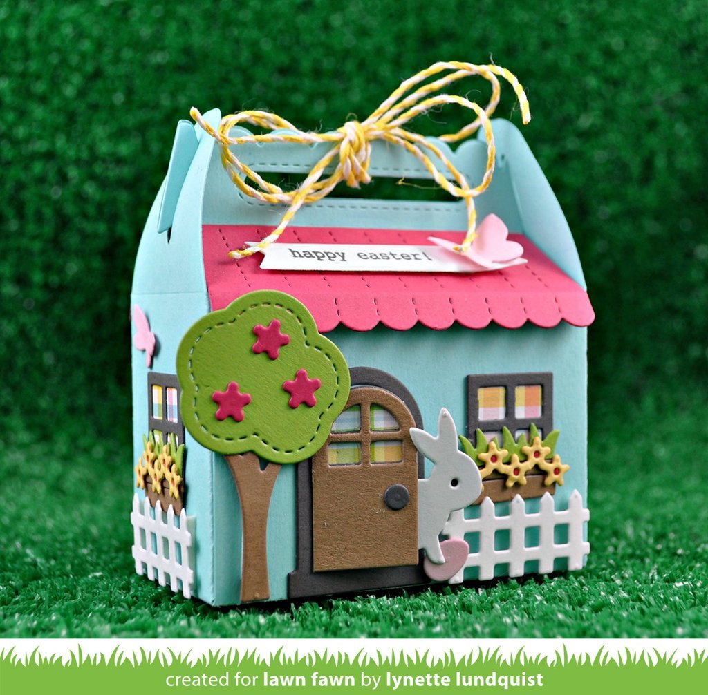 Lawn Fawn - Scalloped Treat Box Spring House Add-On - Stanze