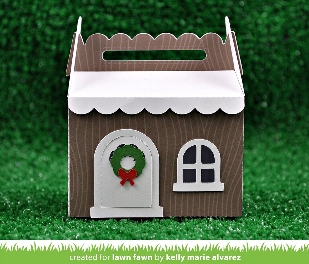 Lawn Fawn - Scalloped Treat Box Winter House - Stanze