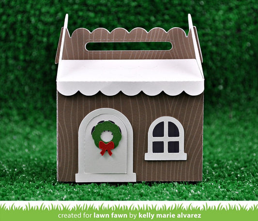 Lawn Fawn - Scalloped Treat Box Winter House - Stanze