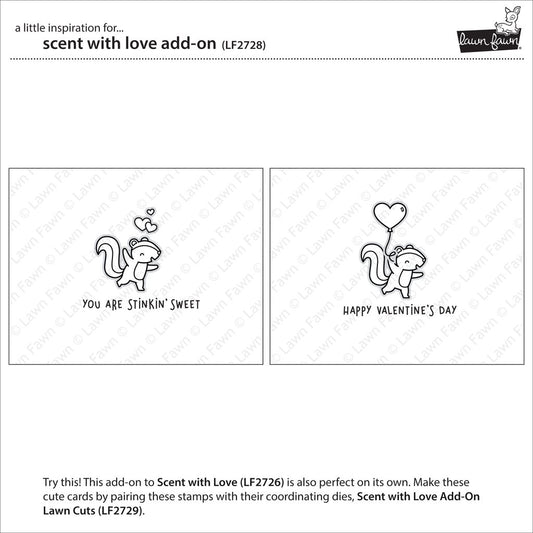 Lawn Fawn - Scent with love Add-on - Clear Stamp 3x4