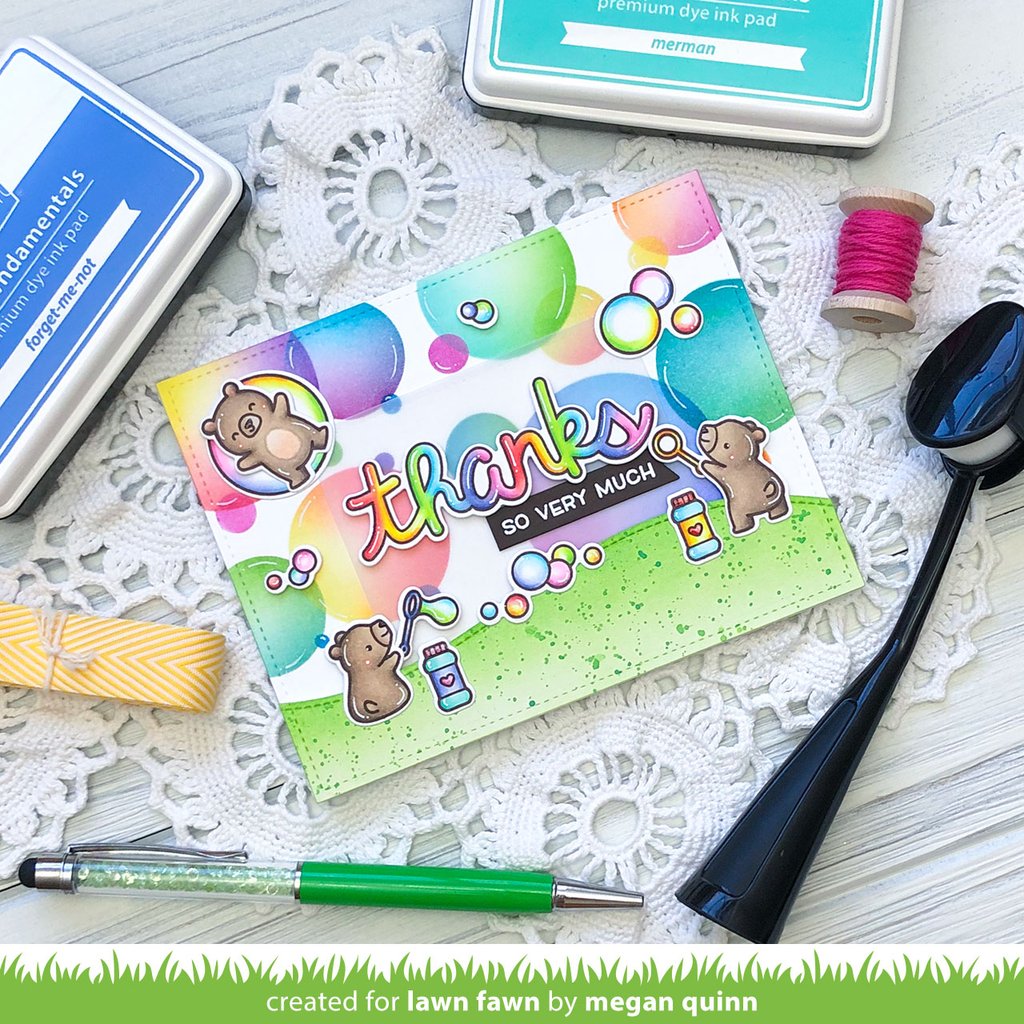 Lawn Fawn - Schablone - Bubbles