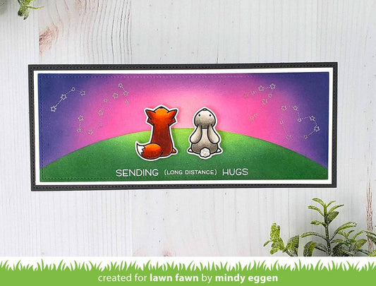 Lawn Fawn - Schablone - Slimline Simple Hillside