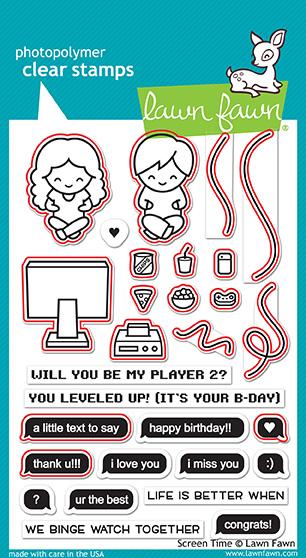 Lawn Fawn - Screen Time - Stanzen