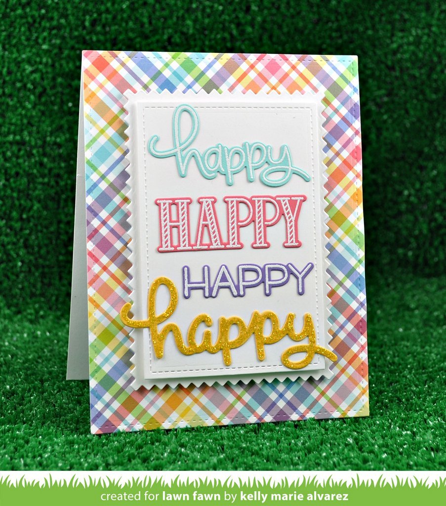 Lawn Fawn - scripty happy - Stanzen