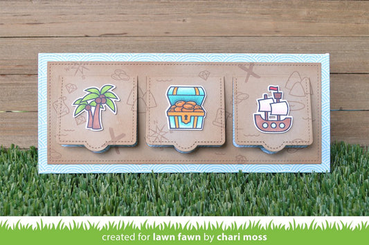 Lawn Fawn - small slimline with lift the flaps - Stanzen