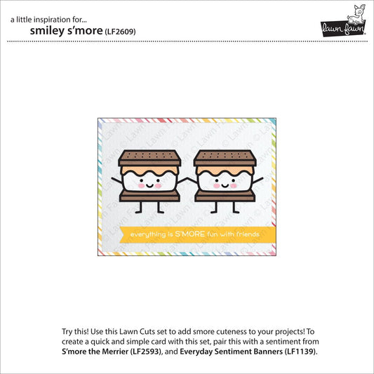 Lawn Fawn - Smiley S'more - Stand Alone Stanze
