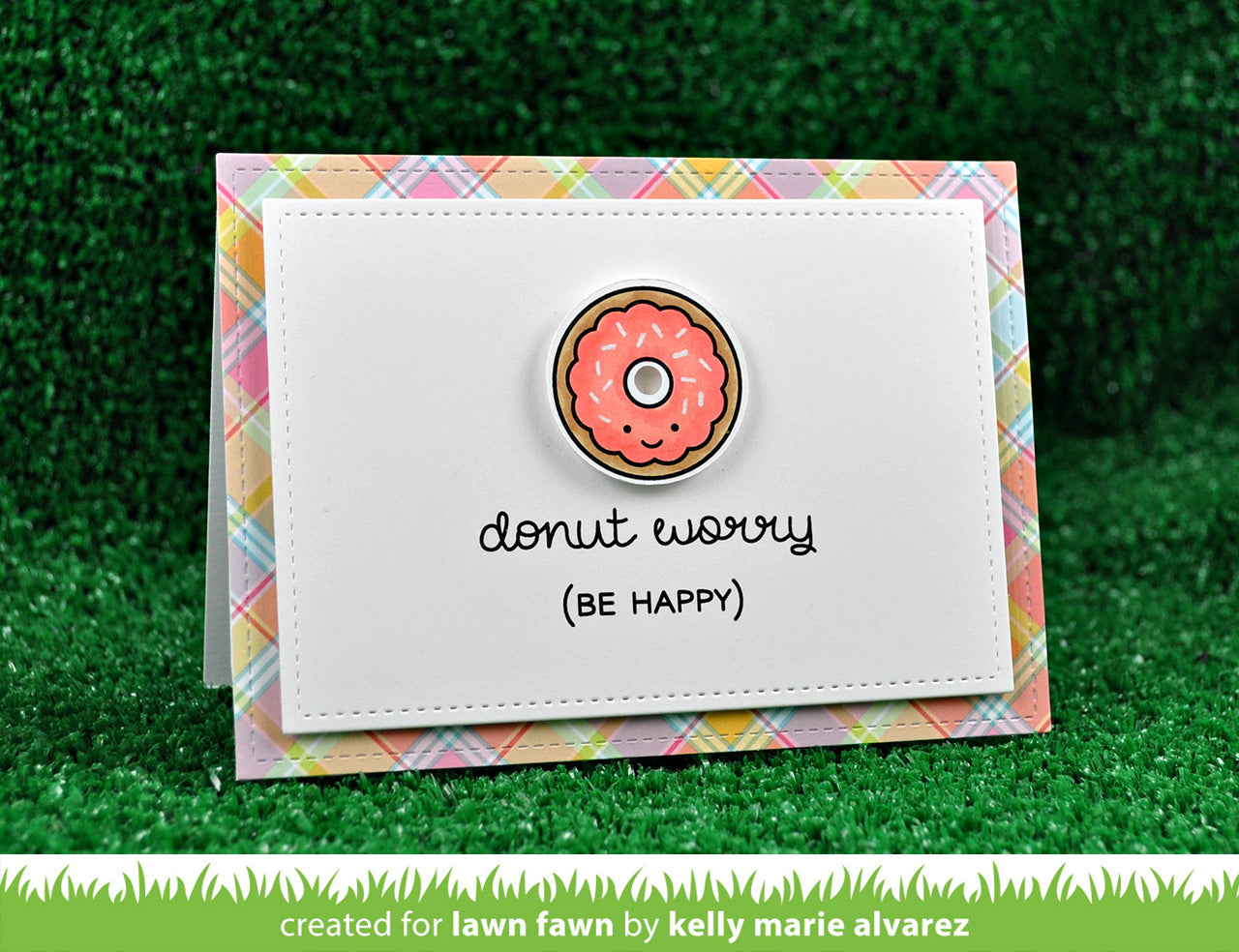 Lawn Fawn - Stempelset 2x3" - Donut Worry