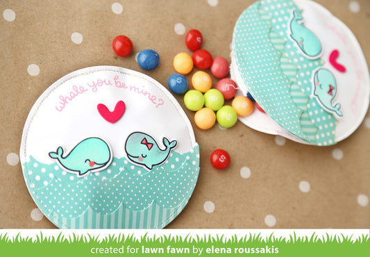 Lawn Fawn - Stempelset 2x3" - Whale You Be Mine