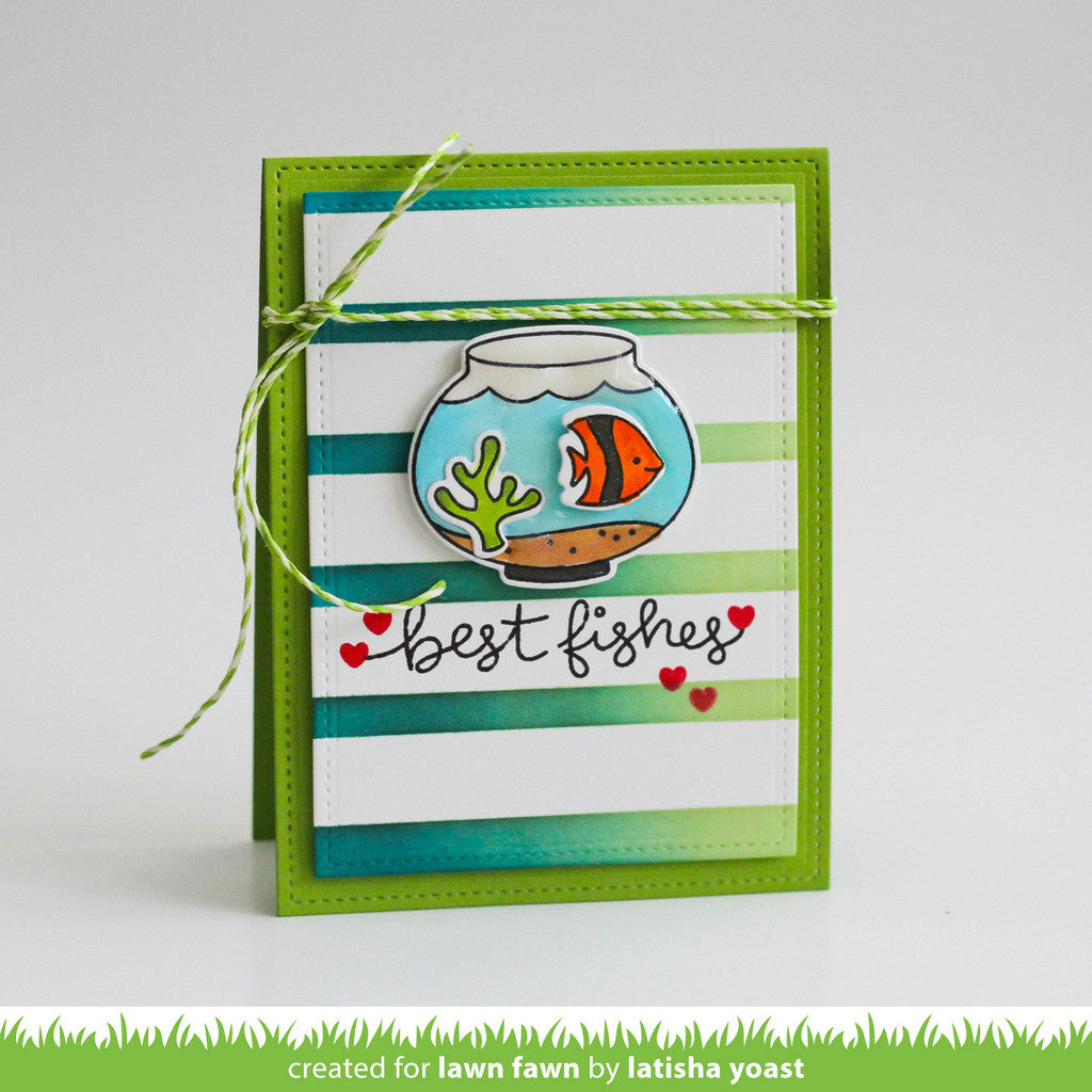 Lawn Fawn - Stempelset 4x6 - Fintastic Friends