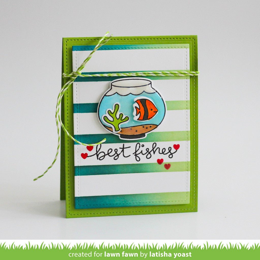 Lawn Fawn - Stempelset 4x6 - Fintastic Friends