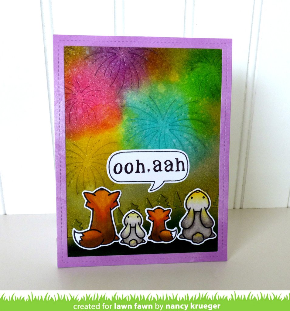 Lawn Fawn - Stitched Fireworks - Stanzen