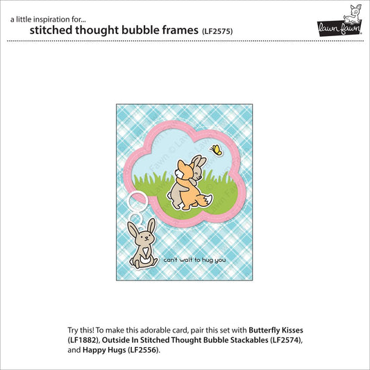 Lawn Fawn - Stitched Thought Bubble Frames - Stanzd Alone Stanzen