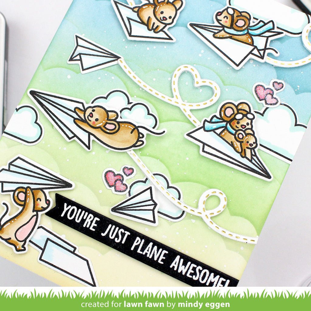 Lawn Fawn - Stitched Trails - Hot Foil Plates bastel-traum.ch