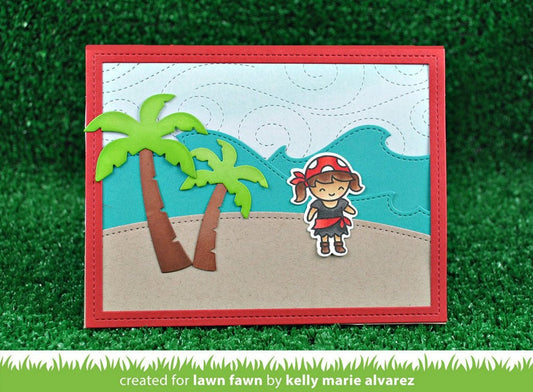 Lawn Fawn - Stitched Windy Backdrop - Stand Alone Stanze
