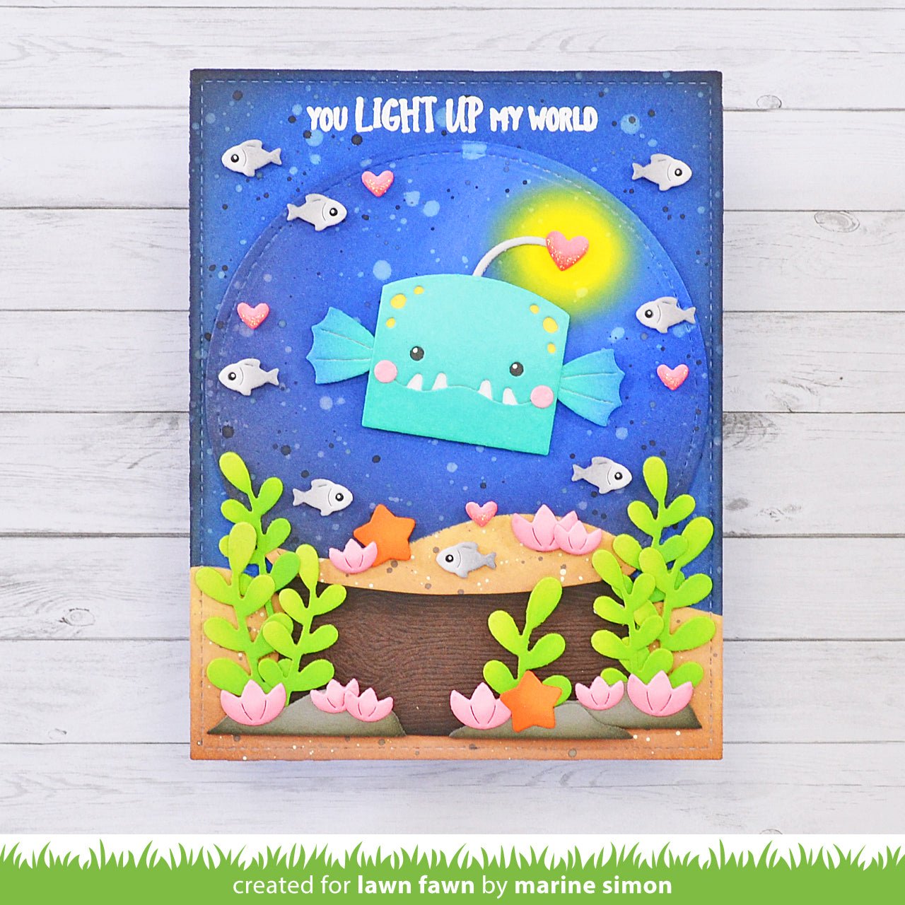 Lawn Fawn - Tiny gift box anglerfish add-on - Stand alone Stanzschablone